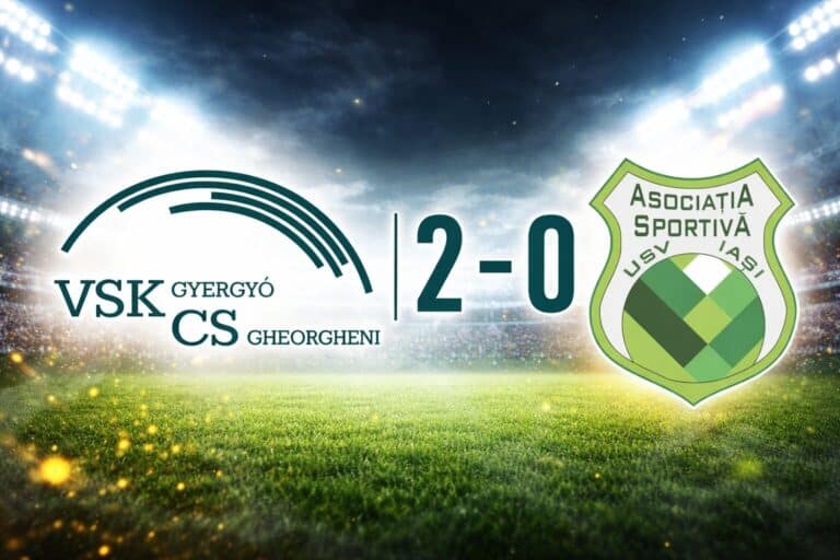 ACS USV Iași a cedat în deplasarea de la CS Gheorgheni, scor 0-2