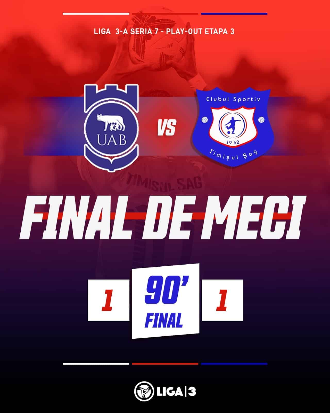 Egal între Timișul Șag și Universitar Alba Iulia