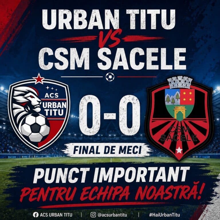 Urban Titu obține un punct valoros cu CSM Săcele