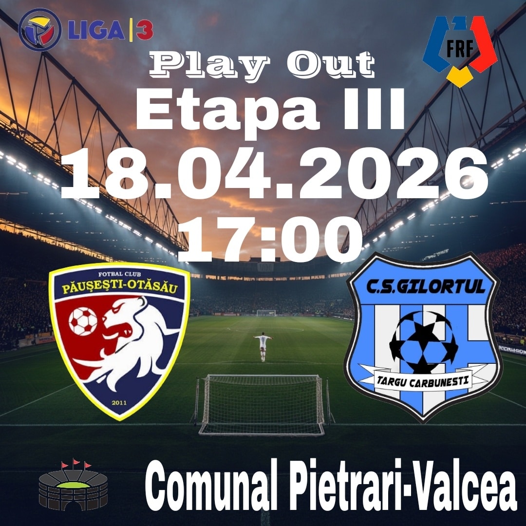 Avancronică: Păușești-Otăsău – Gilortul Târgu Cărbunești
