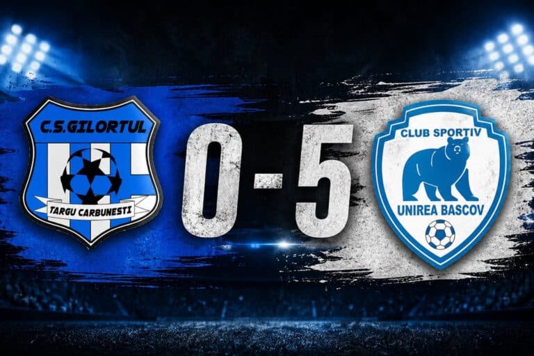 Gilortul pierde clar cu Unirea Bascov, scor 0-5