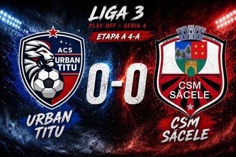 CSM Săcele termină la egalitate duelul cu Urban Titu