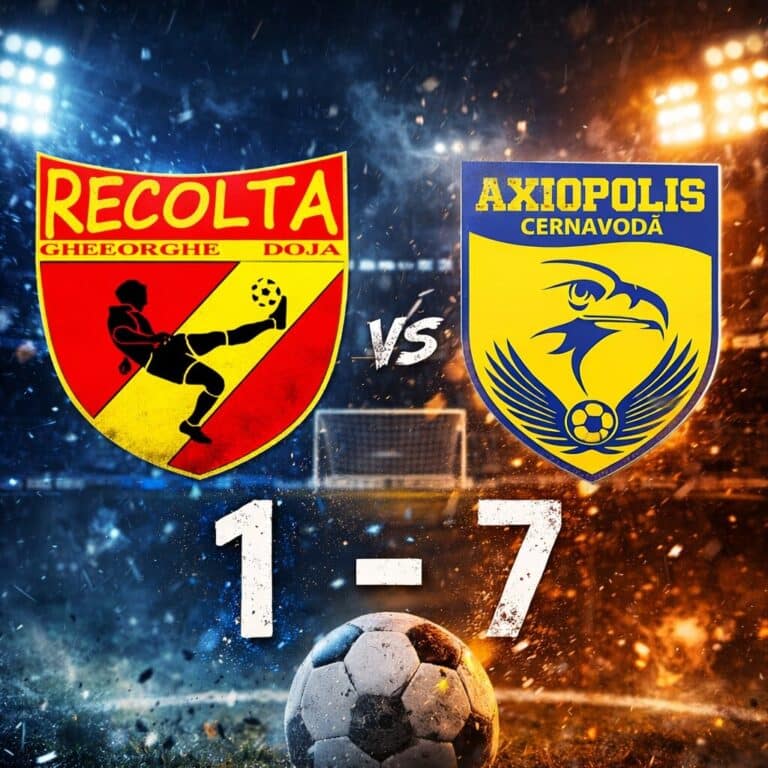 Axiopolis Cernavodă câștigă categoric în prima etapă din play-out