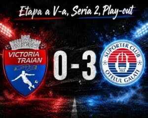 Victoria Traian, învinsă pe teren propriu de Oțelul Galați II