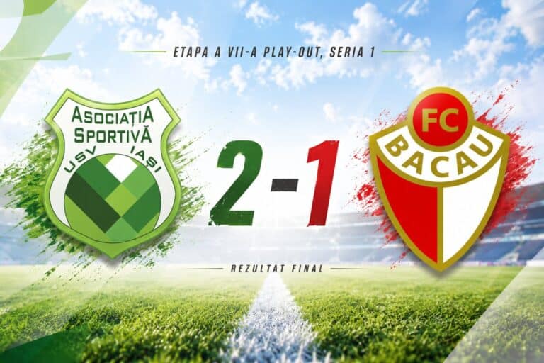 ACS USV Iași a încheiat sezonul cu o victorie și locul 3 în play-out