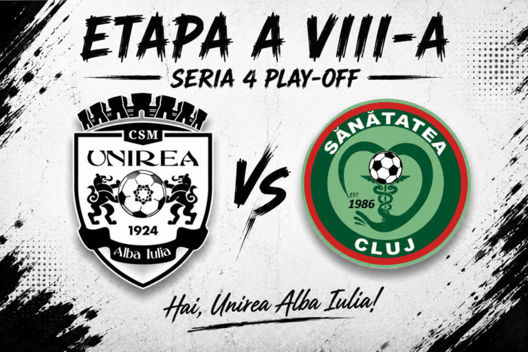 Unirea Alba Iulia – Sănătatea Cluj: duelul decisiv pentru barajul de promovare