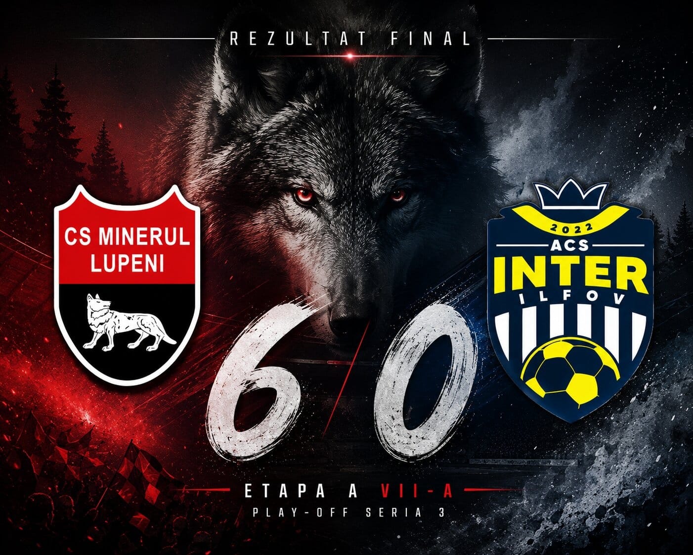 Minerul Lupeni a câștigat categoric duelul cu Inter Ilfov