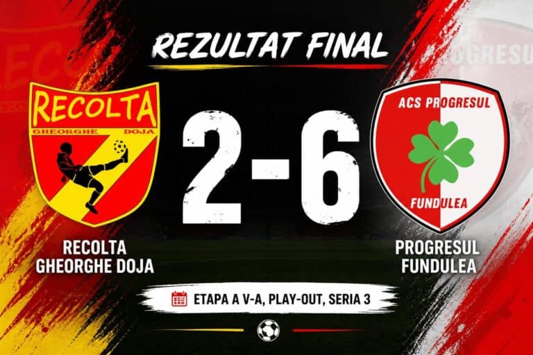 Recolta Gheorghe Doja, învinsă la scor de Progresul Fundulea