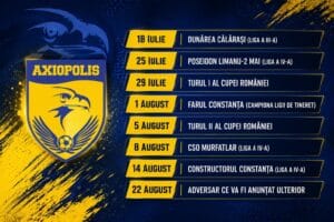 Axiopolis Cernavodă și-a stabilit programul meciurilor de pregătire