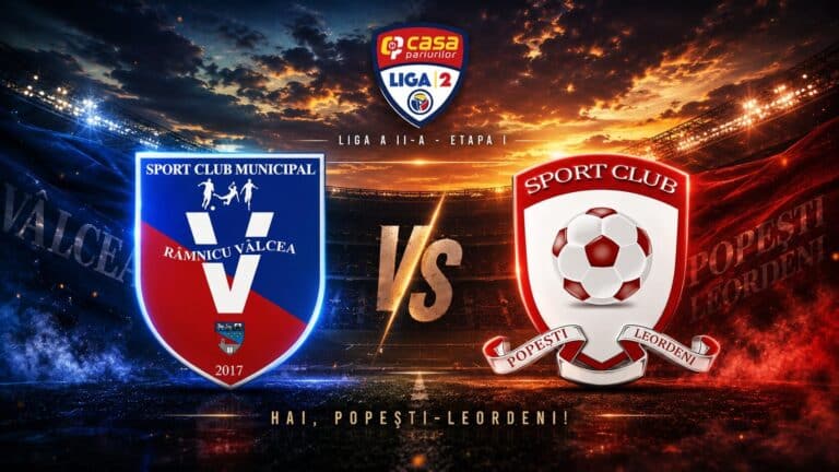 Popești-Leordeni debutează în Liga a II-a cu o deplasare la SCM Râmnicu Vâlcea