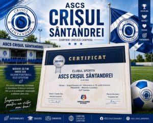 ASCS Crișul Sântandrei a obținut Certificarea SILVER din partea FRF
