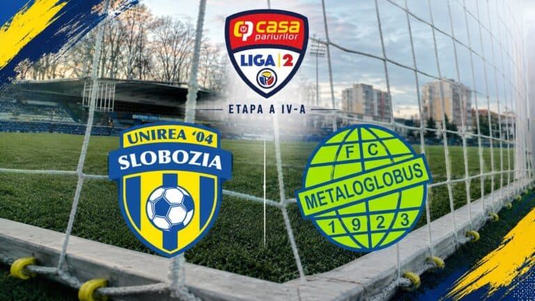 Unirea Slobozia întâlnește Metaloglobus în etapa a IV-a din Liga a II-a