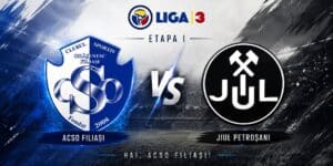 ACSO Filiași începe noul sezon de Liga a III-a contra Jiului Petroșani