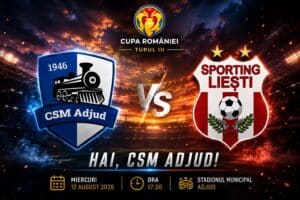 CSM Adjud, față în față cu Sporting Liești în Turul III al Cupei României