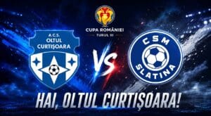 Oltul Curtișoara – CSM Slatina, duel pentru calificarea în play-off-ul Cupei României