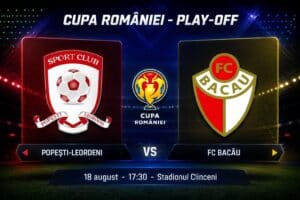 Popești-Leordeni și FC Bacău se întâlnesc pentru calificarea în grupele Cupei României
