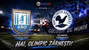 Olimpic Zărnești debutează în noul sezon cu ARO Muscelul Câmpulung