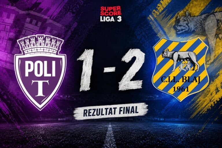 Poli Timișoara II – CIL Blaj 1-2. Daniel Tătar: „Sunt niște greșeli din care trebuie să învăț și eu”