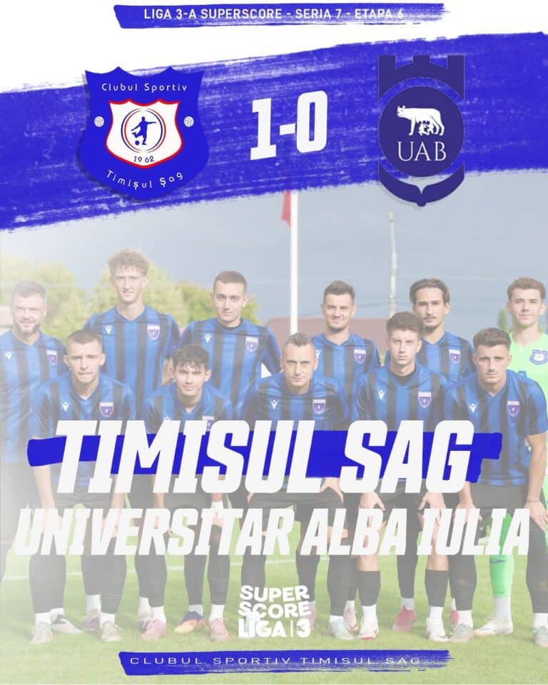 Timișul Șag, trei puncte importante cu Universitar Alba Iulia!