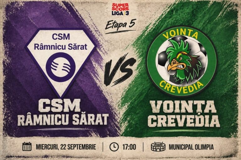 Voința Crevedia caută victoria la Râmnicu Sărat. Emilian Iancu: „Ne dorim victoria”