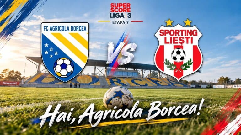 Mare meci la Borcea! Agricola Borcea întâlnește Sporting Liești