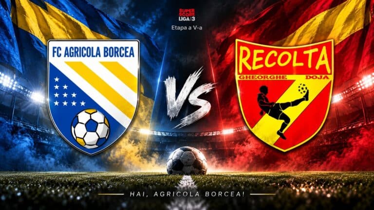 Agricola Borcea, lider înaintea duelului cu Recolta. Marius Bratu: „Trebuie să rămânem modești, realiști și cu picioarele pe pământ”