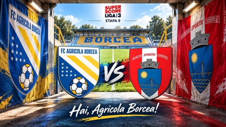 Agricola Borcea caută al optulea succes în duelul cu CS Agigea