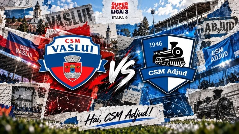 Confruntare între primele două clasate: CSM Adjud merge la Vaslui
