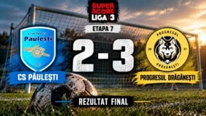 CS Păulești, înfrângere cu 2-3 în fața Progresului Drăgănești