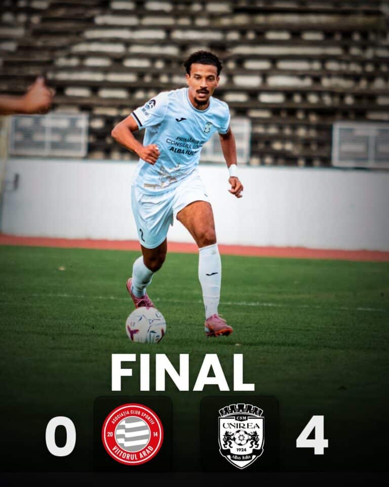 CSM Unirea Alba Iulia, a treia victorie consecutivă: 4-0 cu Viitorul Arad!