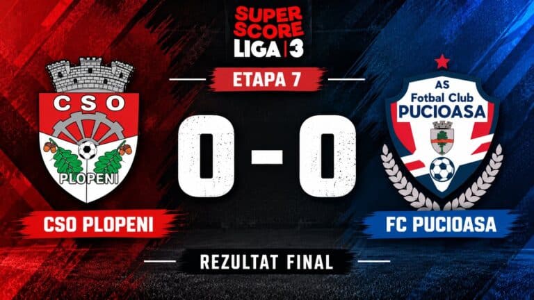 Remiză albă pentru FC Pucioasa la Plopeni